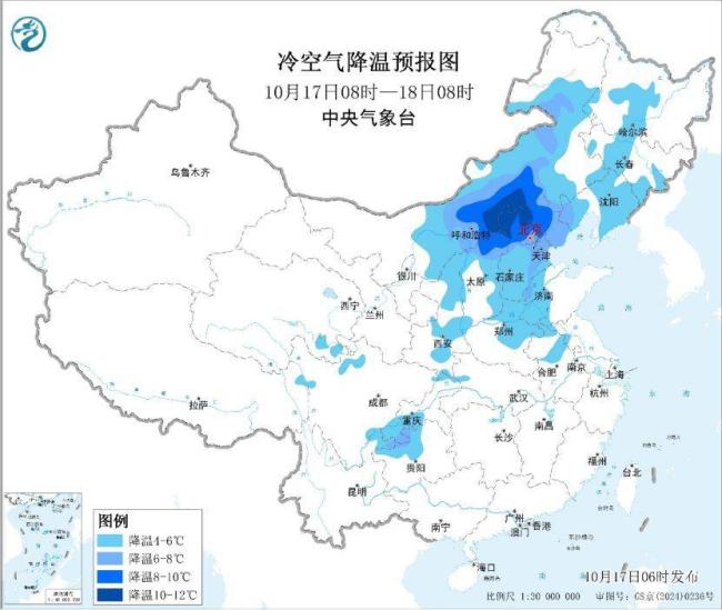 较强冷空气将影响中东部地区 大部地区降温明显